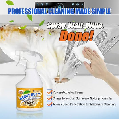 16.9oz Kitchen Oil Stains Spray, Heavy Duty Oven Foam Cleaner