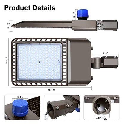 300W LED Parking Lot Light, 45000LM 5000K Dusk to Dawn Pole Mount - size: 300W/1Pack