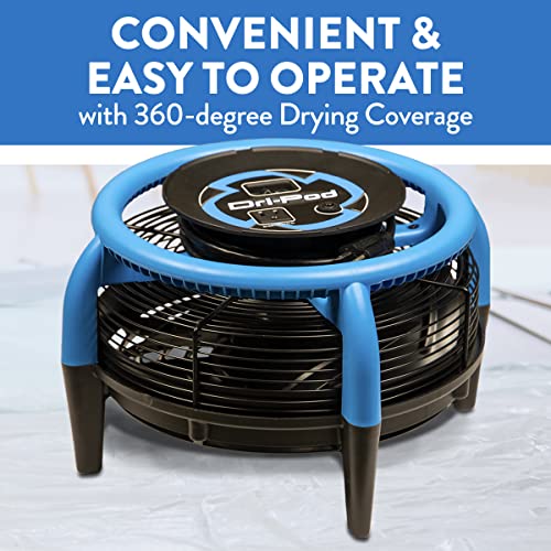 Dri-Eaz Dri-Pod Pro Omnidirectional Floor and Carpet Dryer, Ventilating Floor Dryer for Boats, RVs and Residential Use