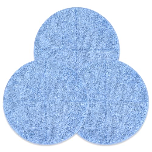 Commercial 17 Inch Microfiber Carpet Bonnet Floor Machines Pads Compatible with Floor Machine: 3 Packs Microfiber Carpet Bonnet Floor Buffer Pads - color: 17 Inch-3 Pack-blue