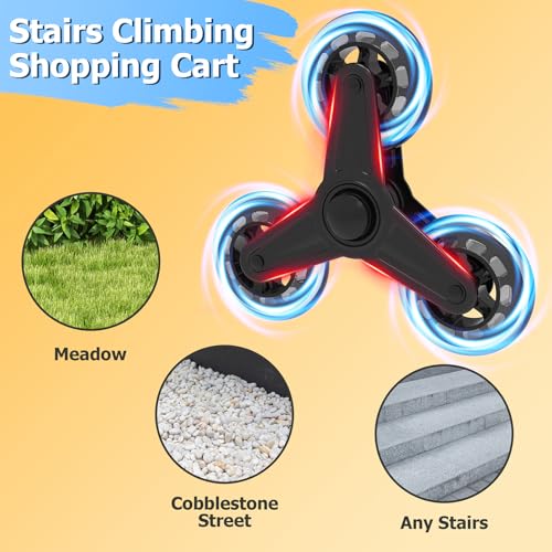 JIALIJIU Folding Stair Climber Cart with Waterproof Bag