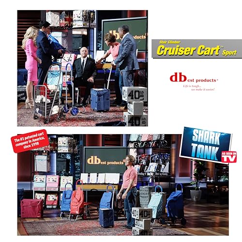 dbest Products Stair Climber Cruiser Cart Sport, Foldable Grocery Cart on Wheels,Multi-Use Collapsible Folding Laundry Basket with Wheels - color: Silver, style: Stair Climber Cruiser Cart Sport