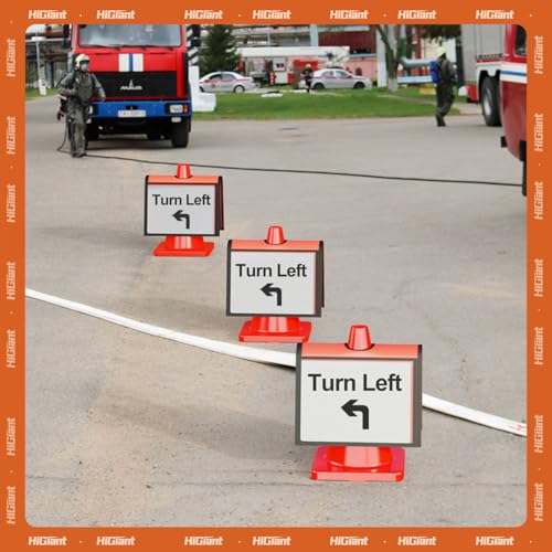 HiGiant 6 Pack Traffic Cone Sleeves, No Parking