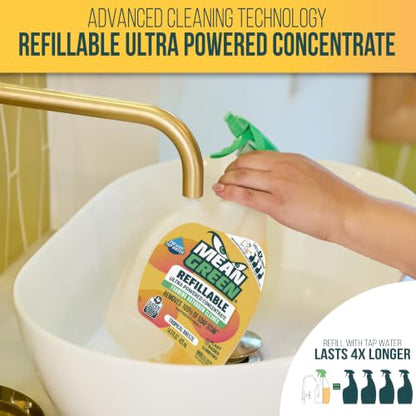 Mean Green Bathroom Cleaner Concentrate, Tropical Breeze, 14.3 oz - size: 14.3 Fl Oz (Pack of 1)