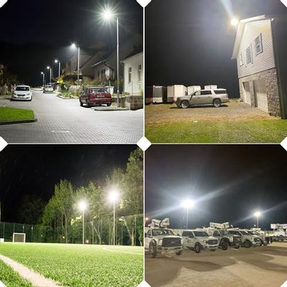 HYPERLITE LED Parking Lot Lights 150W UL Certified IP65 LED Pole Light with Dusk to Dawn Photocell - 5000K 25,500lm Equivalent to 600W HPS/HID- Adjustable Slip Fitter Mounting