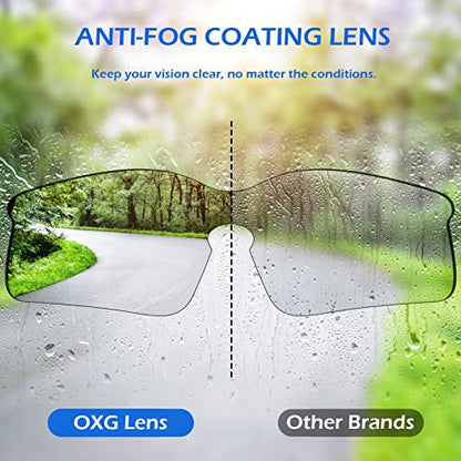 OXG 12 Pack Anti Fog Safety Glasses for Men, ANSI Z87.1 Protective Eyewear - color: Clear