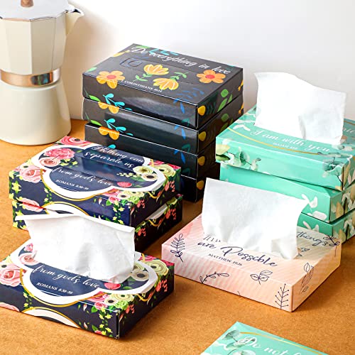 Yinder 24 Pcs Small Tissue Cube Box 960 Sheets for Classroom, Religious - style: Religious