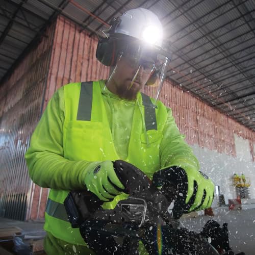 KLEIN TOOLS 60528 Full-Brim Hard Hat Face Shield, Clear, One Size - size: Full Brim Clear