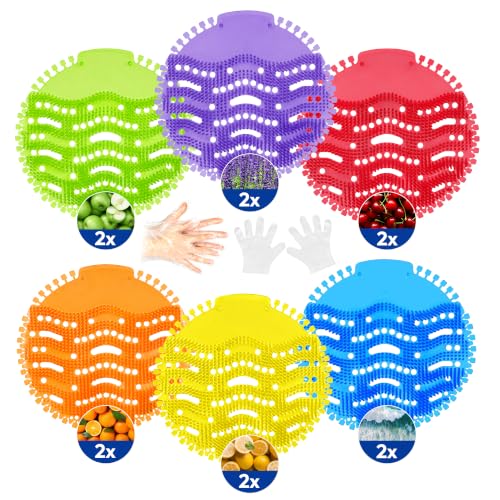Fresh Products Urinal Screen Deodorizer, Odor Control, Splash Reduction, Long-Lasting Freshness, for Commercial Restrooms (Pack of 12)