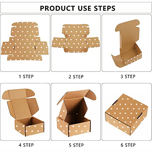 Green Recyclable Cardboard Small Gift Mailer Boxes for Shipping Packaging Craft Gifts Giving Products (Brown, 4 x 4 x 2 Inch) - color: Brown, size: 4 x 4 x 2 Inch