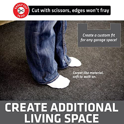 Drymate Garage Floor Mat 17' x 7'4", Waterproof Garage Flooring, USA Made - size: 7'4" x 17' (Rectangular)
