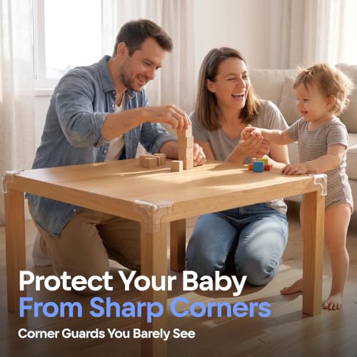 12-Pack Baby Proof Corner Protectors, Clear - color: Tclear, size: 12corners