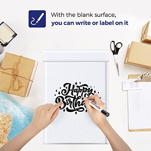 Fuxury White Bubble Mailers 10.5x16 Inch 25 Pack Self Seal Padded Envelopes - color: White, size: 10.5x16" 25PC