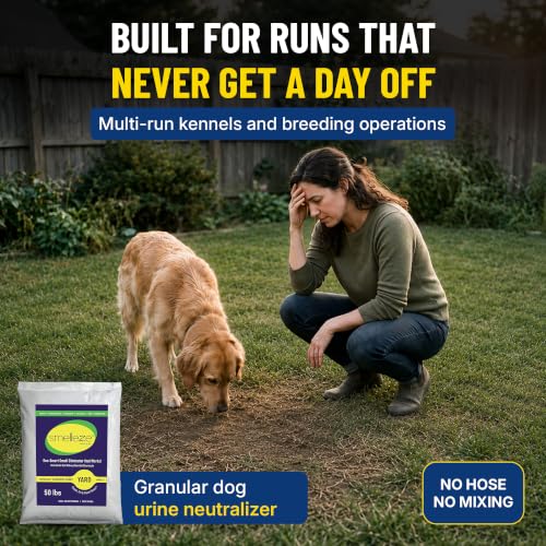 SMELLEZE Yard & Outdoor Pet Urine Odor Absorber Granules, 50 lb - size: 50 Pounds