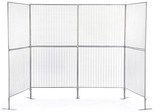 Displays2go Art Display Grids, Floor Standing, Silver