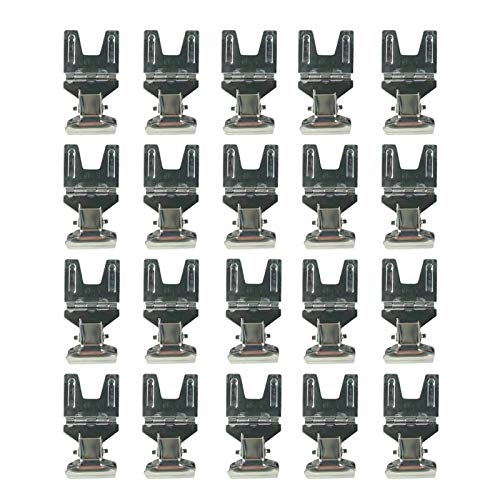 Metal POP Clip Sign Stand Holder, Advertising Display Silver, 20Pack - color: Silver, size: 20Pack