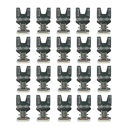 Metal POP Clip Sign Stand Holder, Advertising Display Silver, 20Pack - color: Silver, size: 20Pack