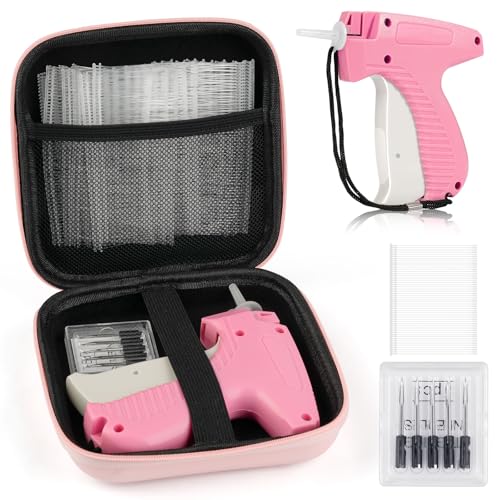 Price Tag Gun for Clothes, Retail Clothing Attacher Tagging Gun, Rosepink - color: Rosepinkwhite