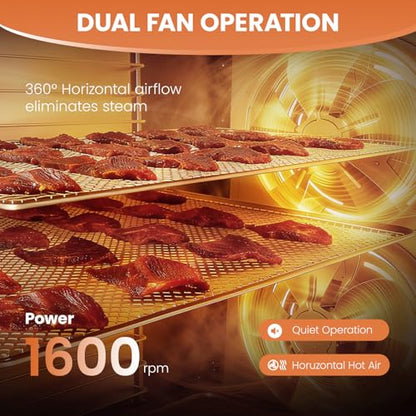 Food-Dehydrator Machine Adjustable Temperature 12 Trays 800W Food Dryer - size: 12 trays