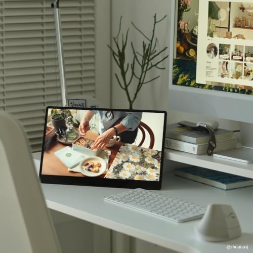 SOTSU FlipAction Go 14" Premium Portable Monitor | Full HD 1080p | 400 Nits | 100% sRGB | Robust yet Lightweight | Pivoting Landscape & Portrait Display | Tempered Glass Cover | USB-C & Mini HDMI | 5W - color: Stealth Black