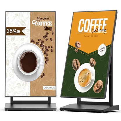 HARZHI Portable Indoor Digital Signage Display Kiosk, 43 Inch, 2 Pack - size: 2 Pack-Indoor
