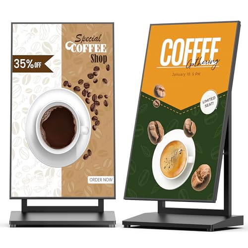HARZHI Portable Indoor Digital Signage Display Kiosk, 43 Inch, 2 Pack - size: 2 Pack-Indoor