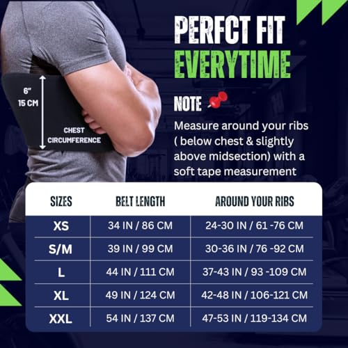 Everyday Medical Broken Rib Brace for Men & Women - Bamboo Charcoal Rib Protector, Post-Surgery Chest Compression Wrap for Cracked, Fractured, Dislocated, Broken or Bruised Ribs - Large - size: Large (Pack of 1)