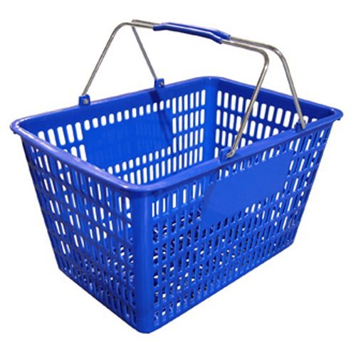 Fma Omcan Plastic Shopping Basket (Blue) - color: Blue