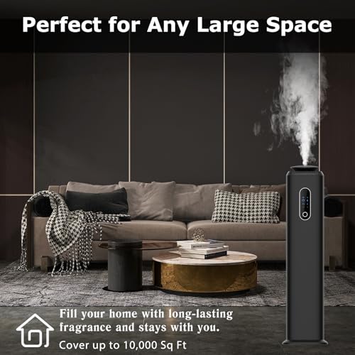 Hotel Scent Diffuser Cover 10000 Sq.Ft, Scent Air Machine for Home & Office - color: Black