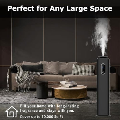 Hotel Scent Diffuser Cover 10000 Sq.Ft, Scent Air Machine for Home & Office - color: Black