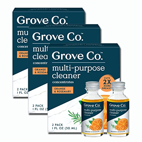 Grove Co. Multi-Purpose Cleaner Refills, 6 x 1fl oz, Orange & Rosemary - size: 1 Fl Oz (Pack of 6)