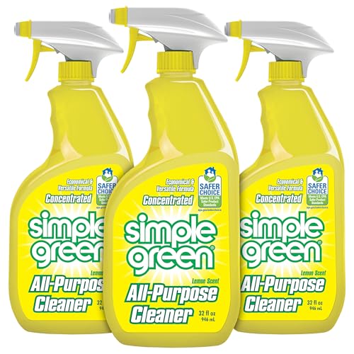 Simple Green All-Purpose Cleaner, 32 Fl Oz (Pack of 3), Lemon, 96 Fl Oz - size: 32 Fl Oz (Pack of 3)