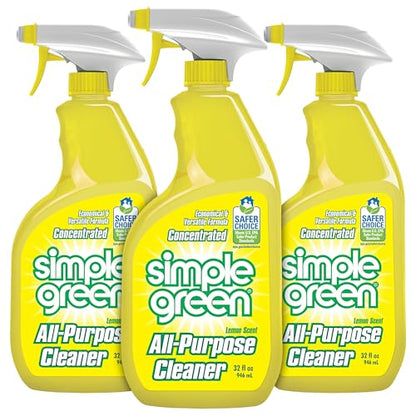 Simple Green All-Purpose Cleaner, 32 Fl Oz (Pack of 3), Lemon, 96 Fl Oz - size: 32 Fl Oz (Pack of 3)