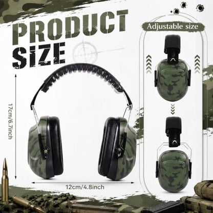 Amylove 12 Pcs Kids Noise Cancelling Headphones Ear Muffs Camo Style - size: Universal Fit (kids & Adults), style: Camo Style