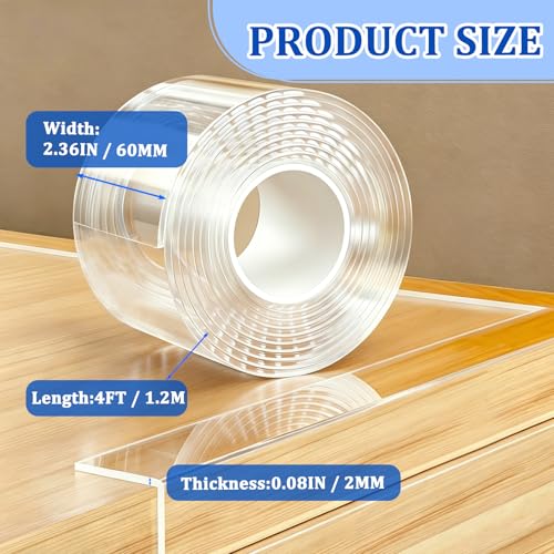 2.36in x 4ft Corner Protector for Baby,Clear Edge Protector Strip - size: 2.36IN x 4FT