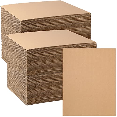 Zonon 50 Pack Corrugated Cardboard Sheets, 3 mm Flat, 14 x 11 Inch, Brown - color: Brown, size: 14 x 11 Inch