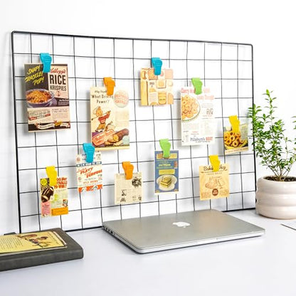 Starry 25 PCS Grid Wall Accessory Hooks Siding Clips to Hang Things Wall - color: Colorful