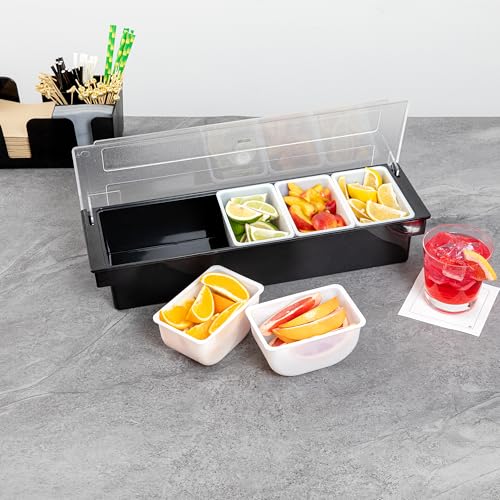 Restaurantware White Plastic Pint Insert, 5.5 x 3.5 x 2.8 In - size: 1.25 Pint