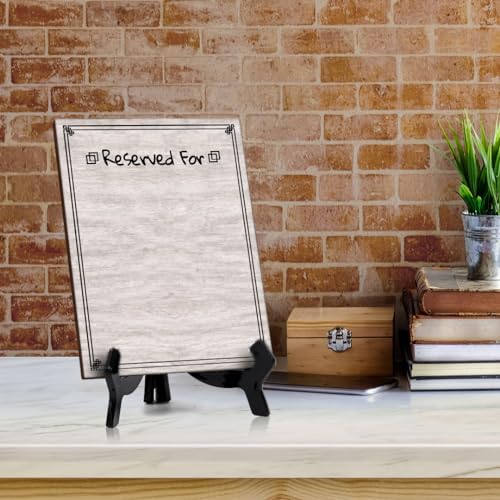 Reserved For 6x8 Dry Wipe Liquid Chalk Table Sign 6x8 Easy Installation | Restaurant & Bar | Perfect To Clearly Direct Customers & Advertise Specials | No Pen Included - style: Reserved For