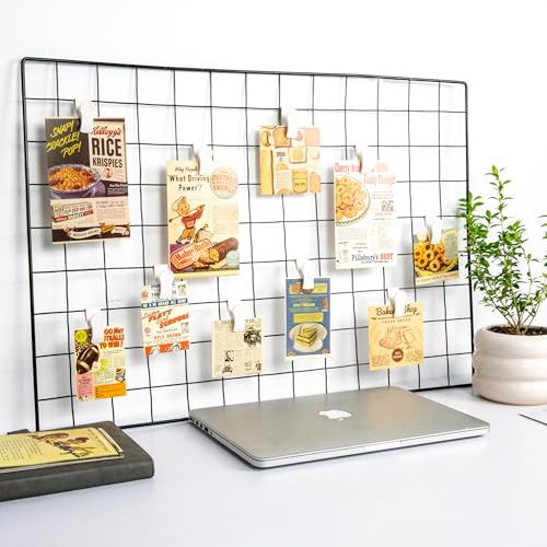 Starry 25 PCS Grid Wall Accessory Hooks Siding Clips to Hang Things Wall - color: White