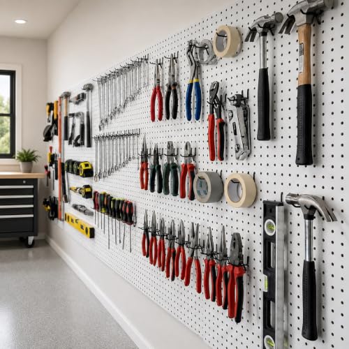 100 Pcs 6inch Peg Board Shelving Hooks, Long Black Pegboard Hooks