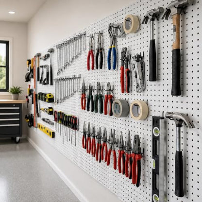 100 Pcs 6inch Peg Board Shelving Hooks, Long Black Pegboard Hooks