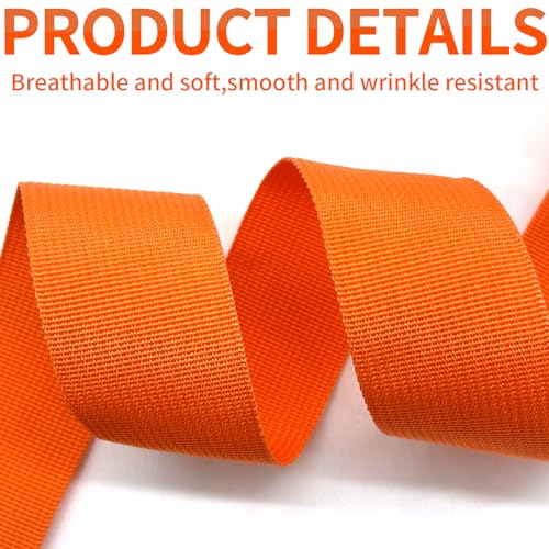 2" Orange Wide Webbing Straps 40yd for Lawn Chair,Bag &Sewing - color: Orange 12