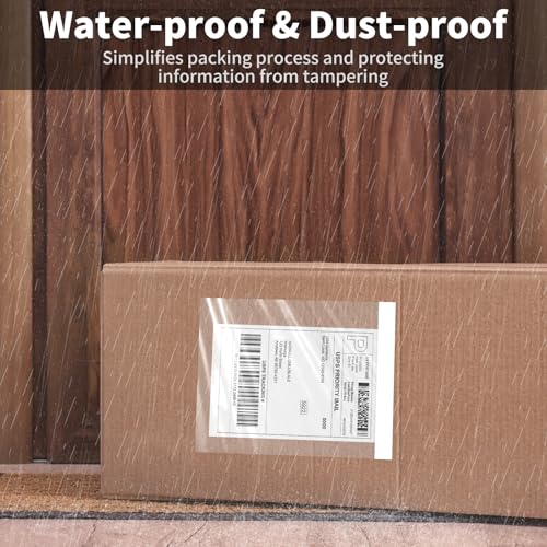 4.5'' X 5.5'' Packing List Envelopes Clear Self-Adhesive Top Loading Mailing Packing List Pouches Shipping Label Envelopes (500 Packs) - size: 4.5" x 5.5" - 500 Pcs