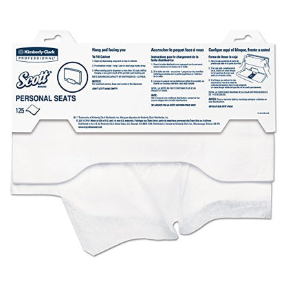 Personal Seats Sanitary Toilet Seat Covers, 15" x 18", 125/Pack, 3000/Carton