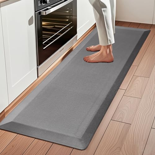 Tyrot Extra Thick Anti Fatigue Mat for Kitchen Floor, 20x48, Grey - color: Grey, size: 48"L x 20"W x 0.9"Th