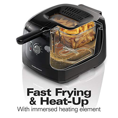 Hamilton Beach Cool Touch Electric Deep Fryer with Basket For Home Use - style: Fryer