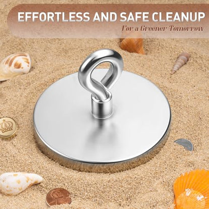 FINDMAG 1600 LBS Heavy Duty Fishing Magnet, 4.72 Inch Neodymium Magnet - size: 4.72 inches (120mm)