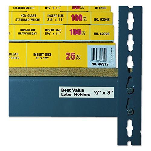C-Line Self-Adhesive Label Holders, Top Load, 0.5 x 3, Clear, 50/Pack (Pack of 12) - size: 1/2 x 3-Inch (Pack of 12)