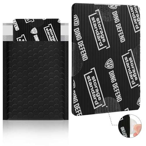 Ding Defend Card Shipping Protector Envelope Bubble Mailer Kit with 110 Card Shipping Protectors (3.5x4.5 Inches), 55 Bubbles Mailers, 250 Tape Seals for Collectible Cards - Black - color: Black - 3.5'' x 4.5''
